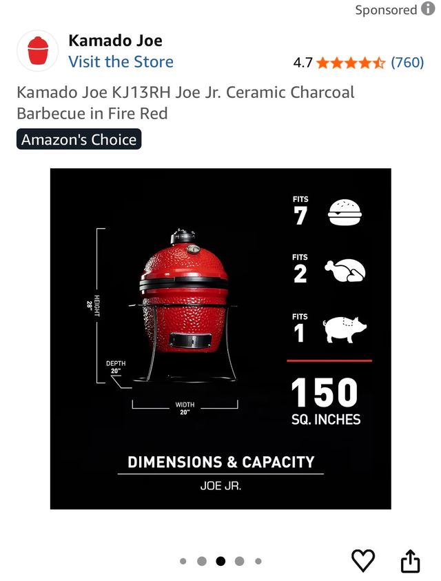 Barbacoa Kamado Joe KJ13RH Joe Jr.