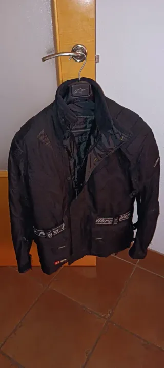 Chaqueta Moto Mujer Negra