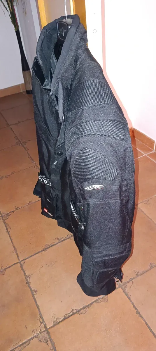 Chaqueta Moto Mujer Negra