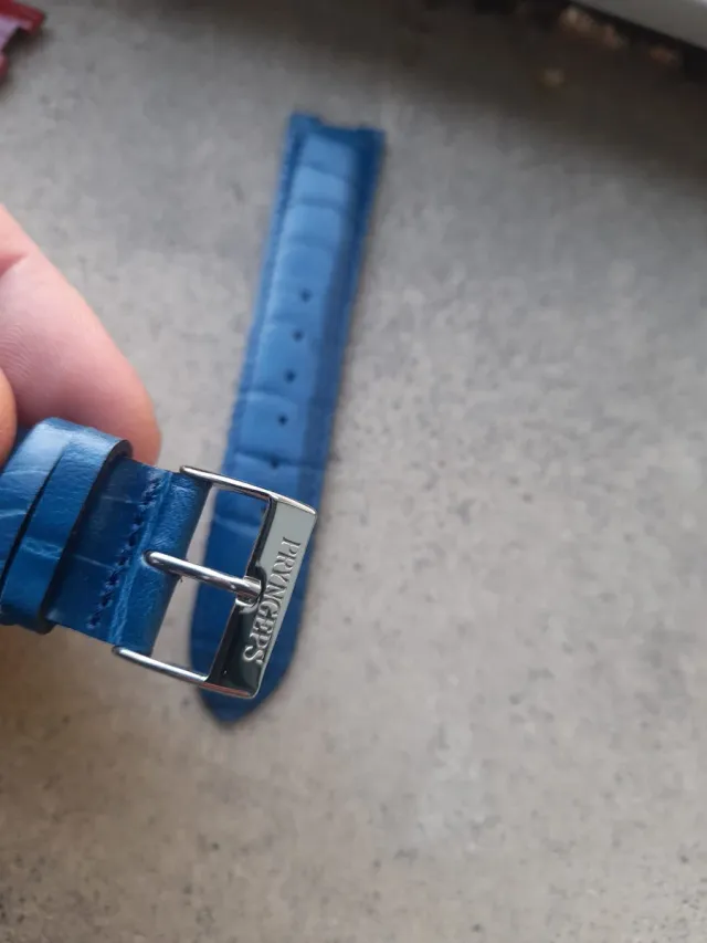 Cinturino Pryngeps Blu Coccodrillo