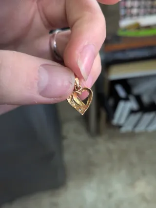 Colgante Corazón Doble Oro 18k