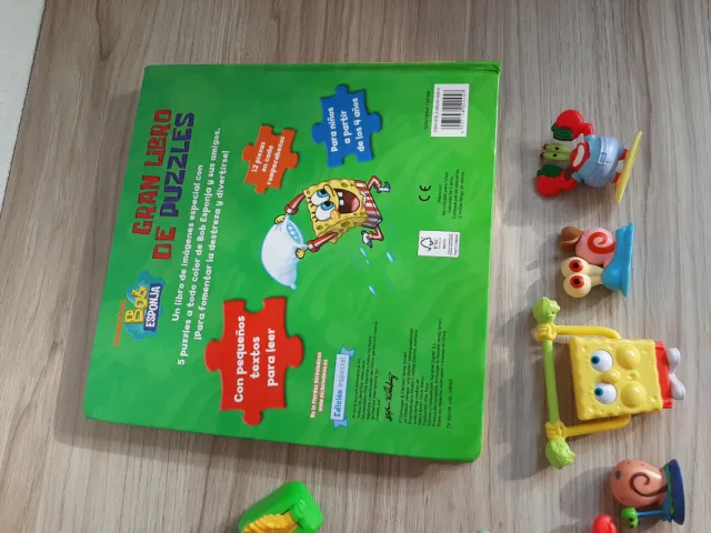 Gran libro puzzles Bob Esponja nickelodeon