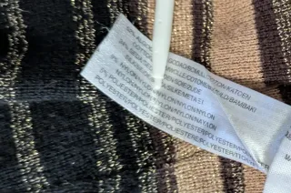 Vestido Lurex Oro Seda Algodón Massimo Dutti