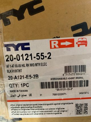 Faro Izquierdo Alfa Romeo TYC 20-0121-55-2