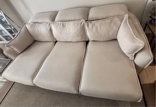 Sofá modular 3 plazas, extensible color beige.