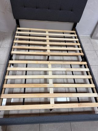 Cama 135x190 Tela Gris