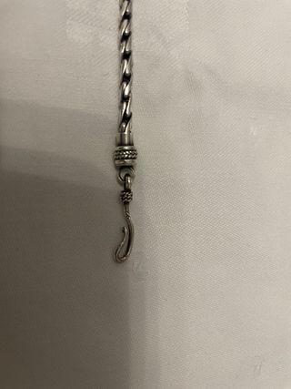 Pulsera de plata trenzada unisex