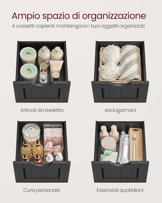 Mobile da Bagno, Cassettiera, Armadio Autoportante