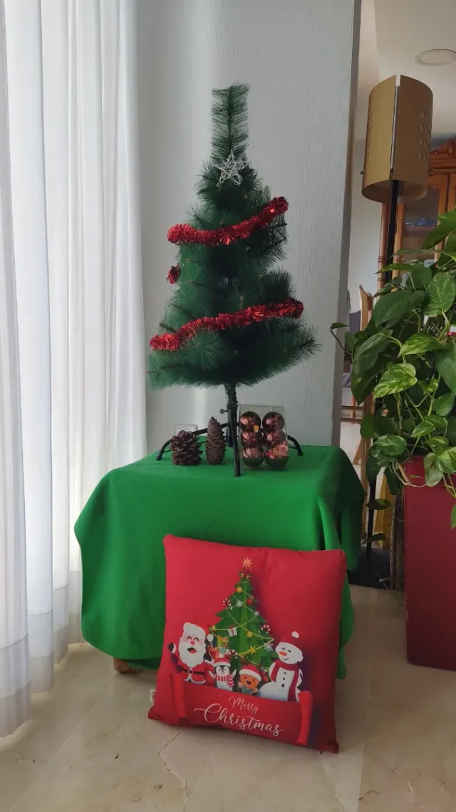 Decorazione Natalizia Albero e Cuscino