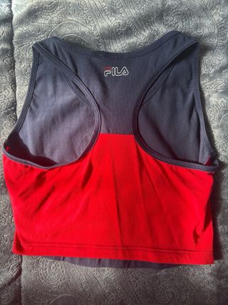 Chaleco deportivo Fila azul y rojo Talla L