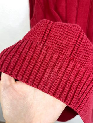 Jersey Nautica Bordado Grueso Retro Clásico Rojo