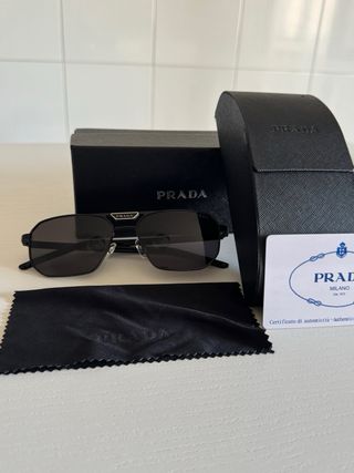 occhiali Prada da uomo nero modello PR58Y57