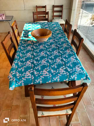 Sillas madera maciza rustica