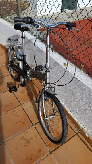 Bicicleta Plegable Gris
