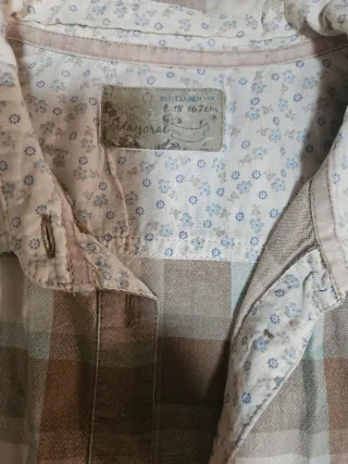 Camisa cuadros mujer Talla M