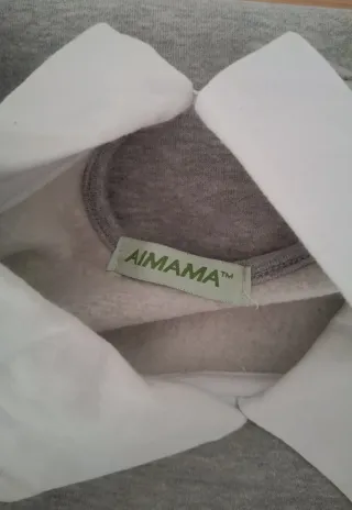 Jersey premamá Aimama gris talla M-L