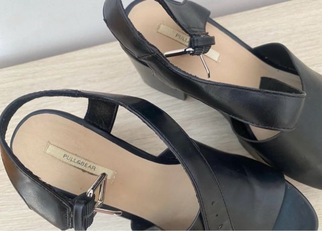 Sandalias de plataforma negras