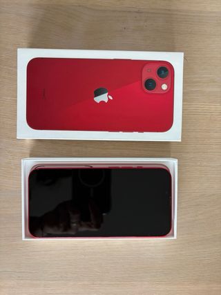 iPhone 13 256 GB Rojo estado batería 86%