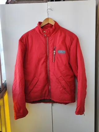 Cazadora Bomber Lee Jeans Roja Retro