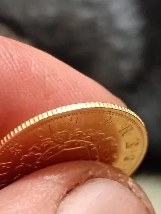 Moneda Oro 10 Liras Vittorio Emanuele II 1863