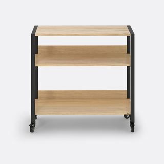 Estantería con ruedas madera y metal