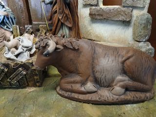 Nacimiento Barro lienzado 17cm Decoarte