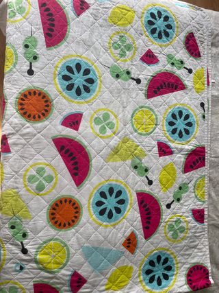 Colcha Cama 90 Frutas Multicolor