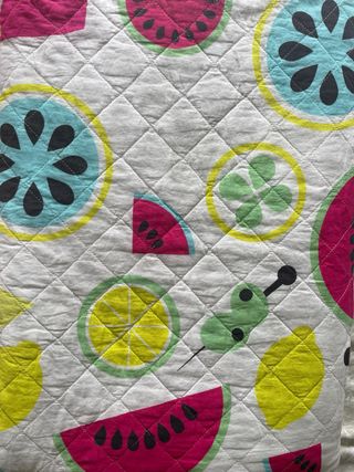 Colcha Cama 90 Frutas Multicolor