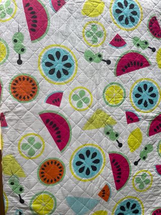 Colcha Cama 90 Frutas Multicolor