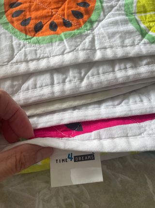 Colcha Cama 90 Frutas Multicolor