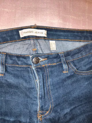 Jeans Mujer Mango Azul