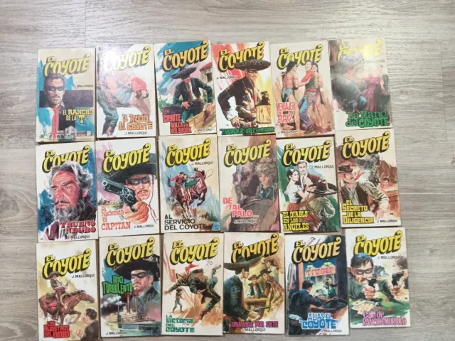 El Coyote - lote de 18 de novelas