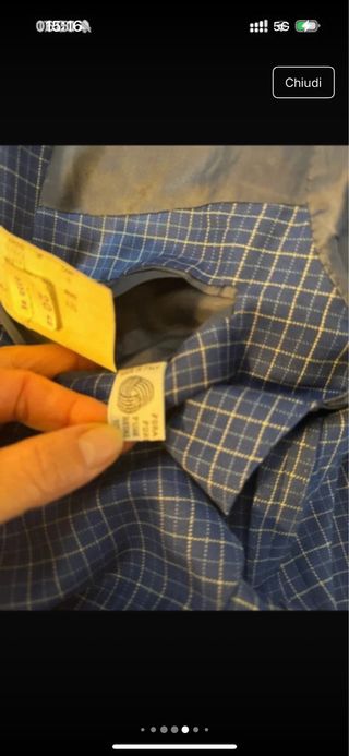 Giacca Canali uomo lana blu  colore blu a quadrett