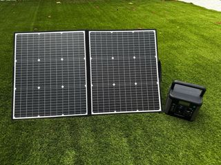 Placa solar con batería portátil