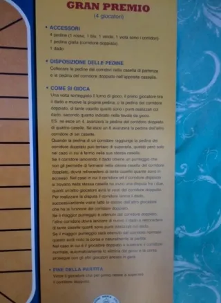 Gioco da tavolo Gran Premio