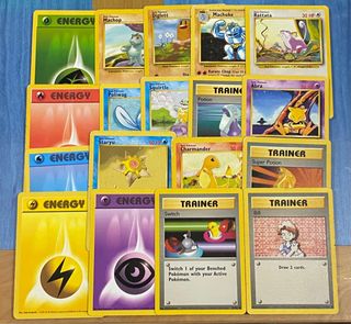 18 cartas pokémon BASE SET inglés