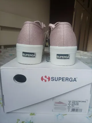 Superga Sneakers Donna Rosa Glitter Nuove