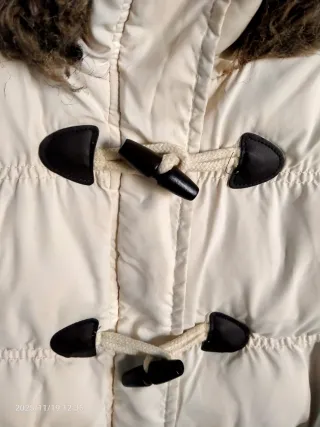 Chaleco Vintel Talla 44 Beige con Capucha