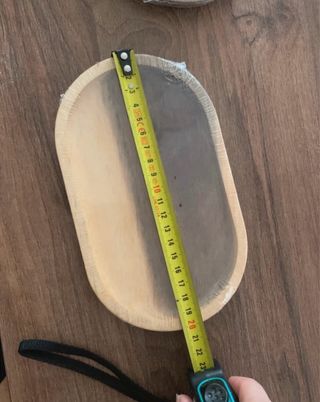 Set 2 portaoggetti ovali in legno