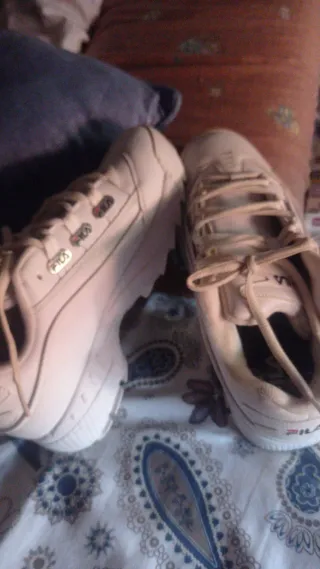 Bambas Fila rosas talla 38