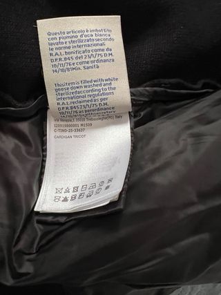 Moncler Cardigan Negro y Blanco