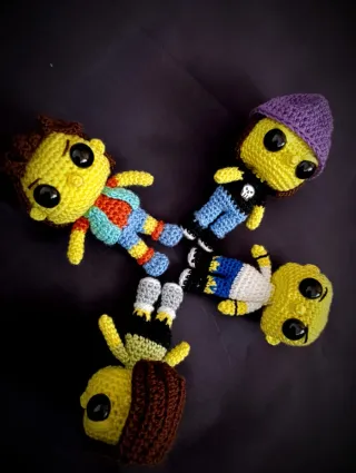 4 Figuras Crochet Simpsons