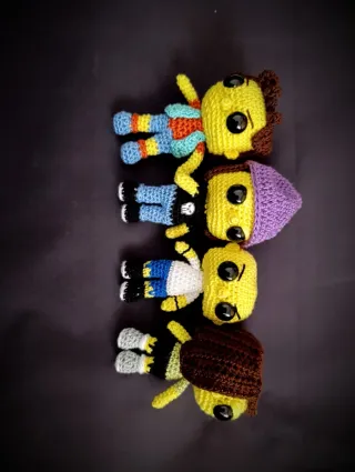 4 Figuras Crochet Simpsons