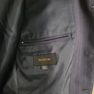 Americana de hombre azul marino