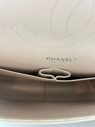 Bolso Chanel Jumbo Doble Solapa Beige