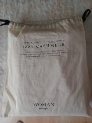 Jersey cuello alto mujer beige