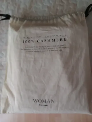 Jersey cuello alto mujer beige