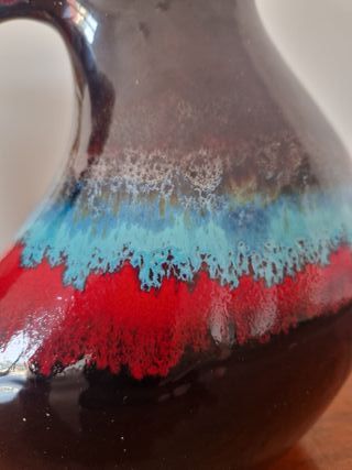 Brocca ceramica policroma anni 60