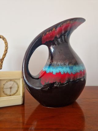 Brocca ceramica policroma anni 60