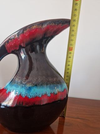 Brocca ceramica policroma anni 60